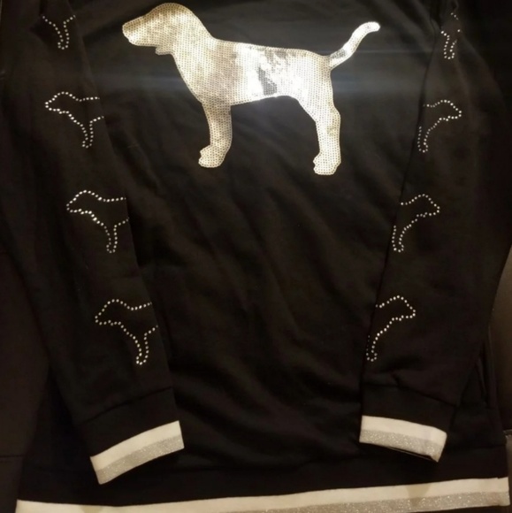 VS PINK Hooded tunic pullover XS Pants Small NIP - Picture 4 of 4